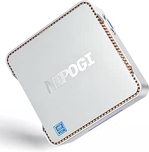 NiPoGi GK3 Plus Mini PC 16 GB DDR4 1024 GB (1 TB) M.2 SSD, 12th Gen Intel Alder Lake-N95 (bis zu 3,40GHz) Mini-Desktop-Computer, 2,5'' SATA SSD, 2xHMDI+VGA 4K-Dreifachdisplay für Schul-/Heim-/Büro-PC