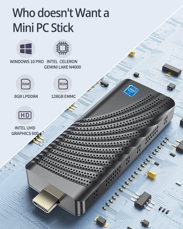 Mini PC Nipogi Mini PC Windows 10 Pro, 8Go RAM/128Go SSD Mini Ordinateur de  Bureau Processeur Intel Celeron J3455, Quad Core Micro PC 4K, Soutien de  mSATA, SSD de