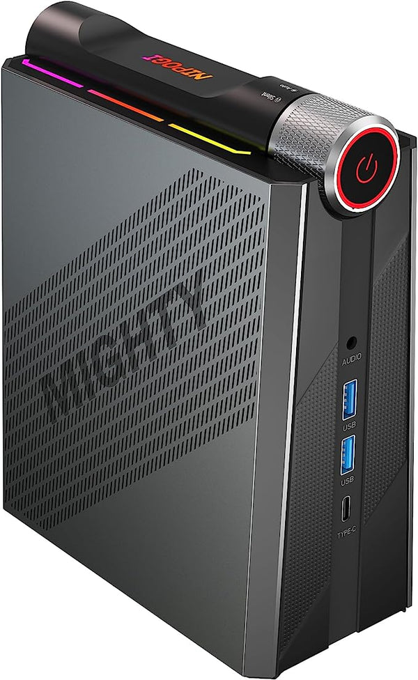 NiPoGi AM06 Pro Mini PC Gamer, AMD Ryzen 5 5500U(6C/12T, jusqu'à 4